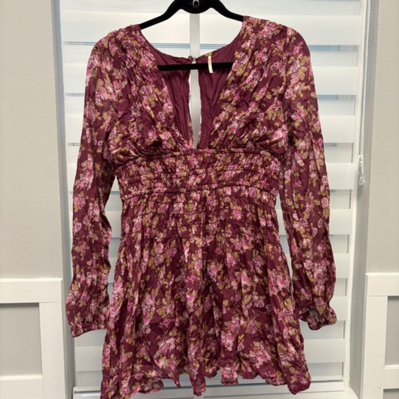 Free People Keep You Cotton Mini Dress Size Small - Picture 5 of 7